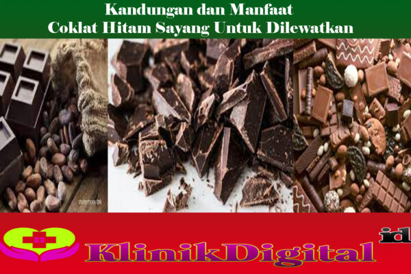 Kandungan dan Manfaat Coklat Hitam Sayang Untuk Dilewatkan